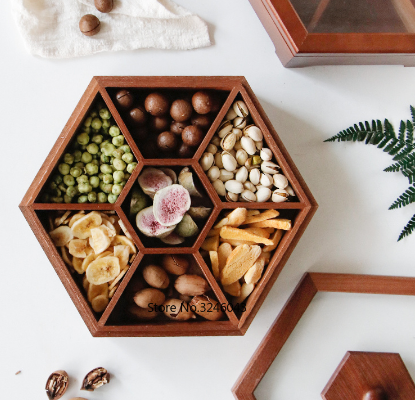 Wooden Nuts Melon Storage Box